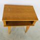 Vintage light wood and rattan bedside - 1960