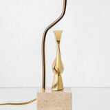 Philippe Jean Signed Brass Bird Table Lamp, Limited Edition 178/300, 1980