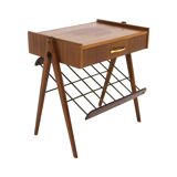 Scandinavian mahogany bedside table, Sweden, 1950s