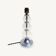 Chrome lamp base and glass balls dlg J. Adnet