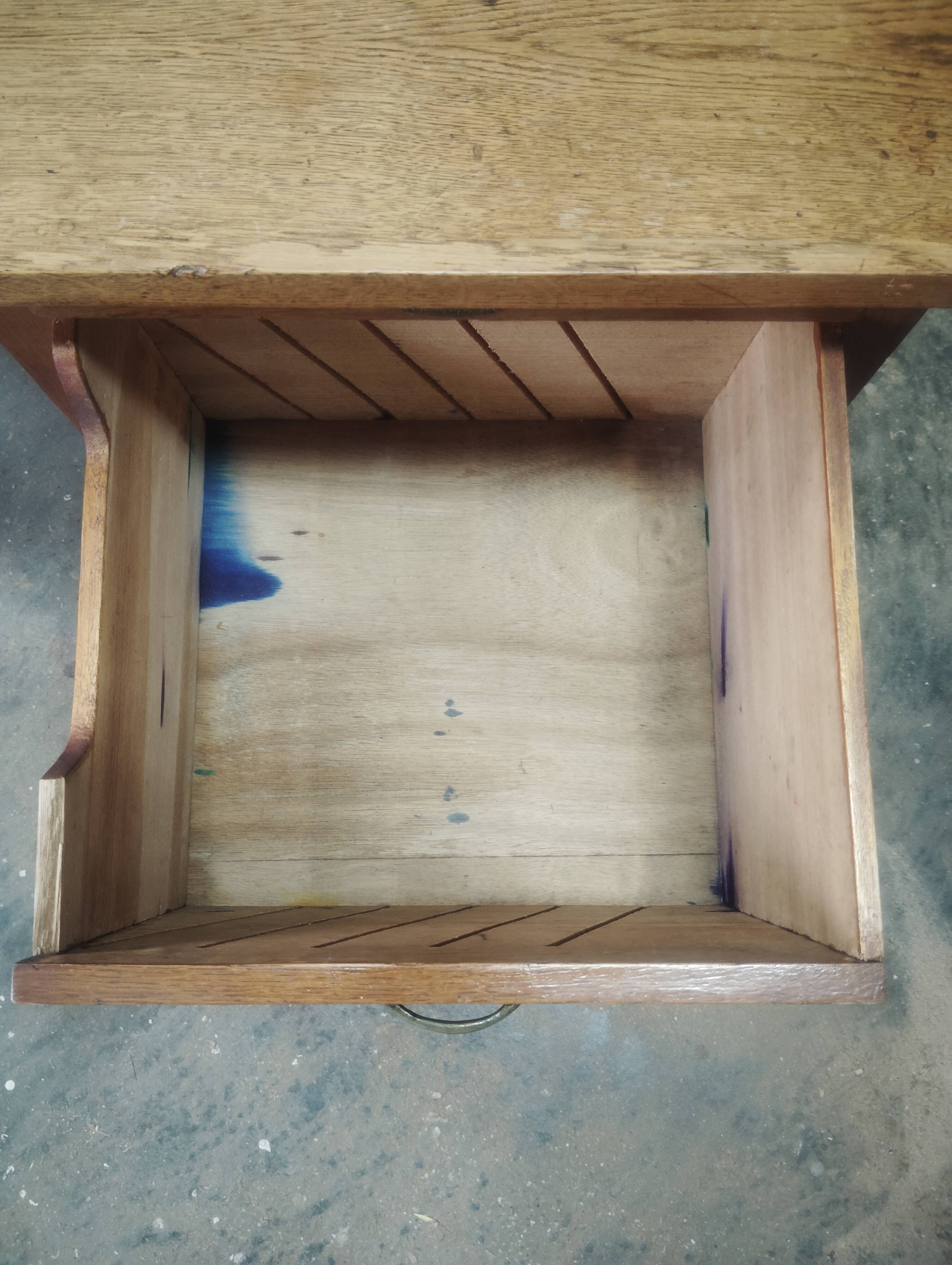Small vintage oak desk