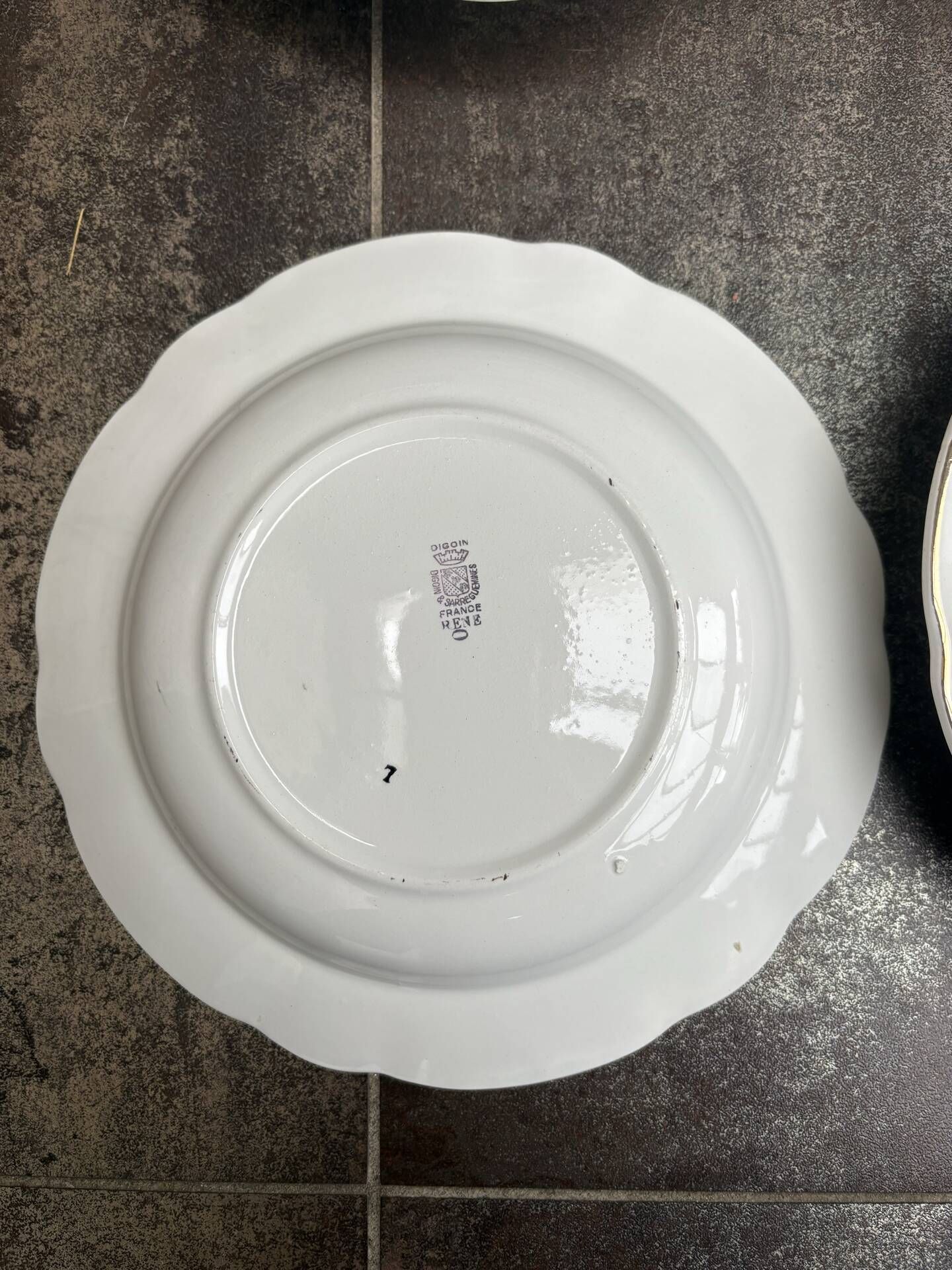 Deep plates Digoin Sarreguemines
