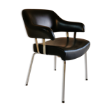 Black skai armchair