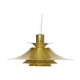 Brass colored aluminium pendant light Typ 1033-P by Benny Frandsen for Frandsen A/S. Denmark 1970s.