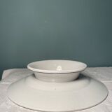 Earthenware compotier St Amand XIXth