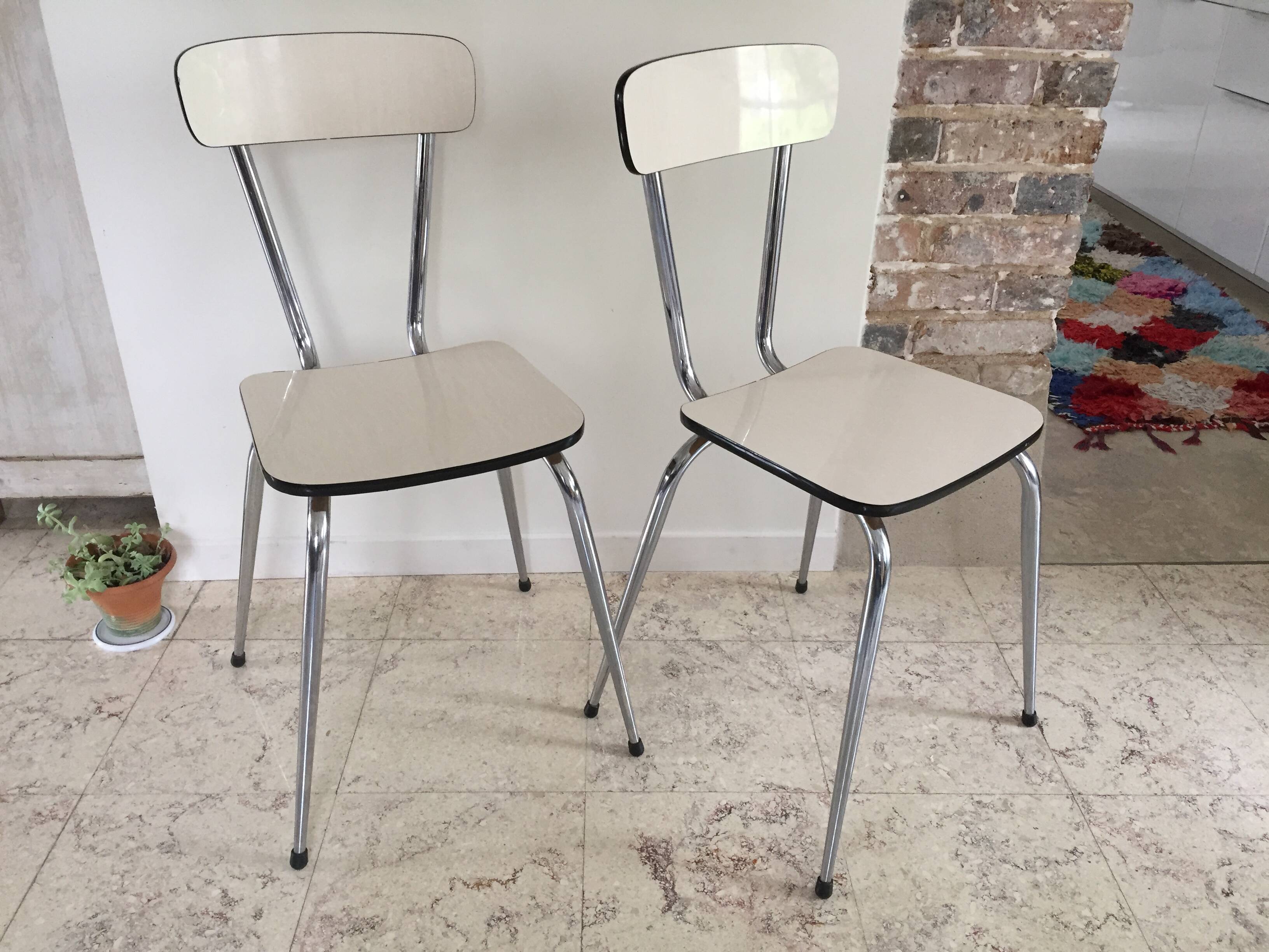 Pair of VINTAGE Formica CHAIRS