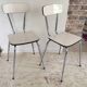 Paire de chaises  formica vintage