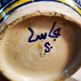 Candy pot ceramic hand painted