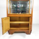 Art Deco display cabinet with sliding glass doors