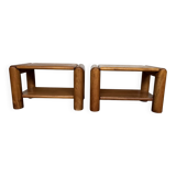 Bedside table, nightstand in Elm dlg Regain