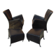 Pair of armchairs with footstool montis, 1980s