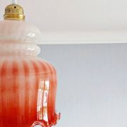 Vintage opaline pendant light