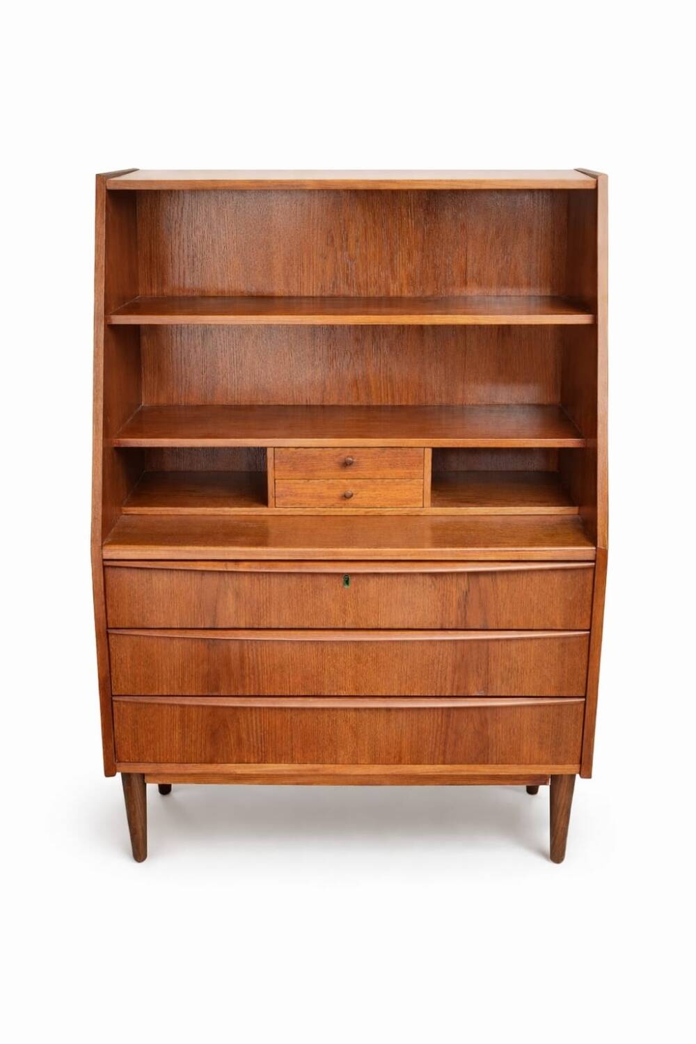 Scandinavian teak secretary, Danish manufacture, 1960s.