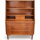 Scandinavian teak secretary, Danish manufacture, 1960s.