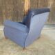 Club art deco blue armchair