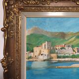 Vue de Collioure, huile sur toile