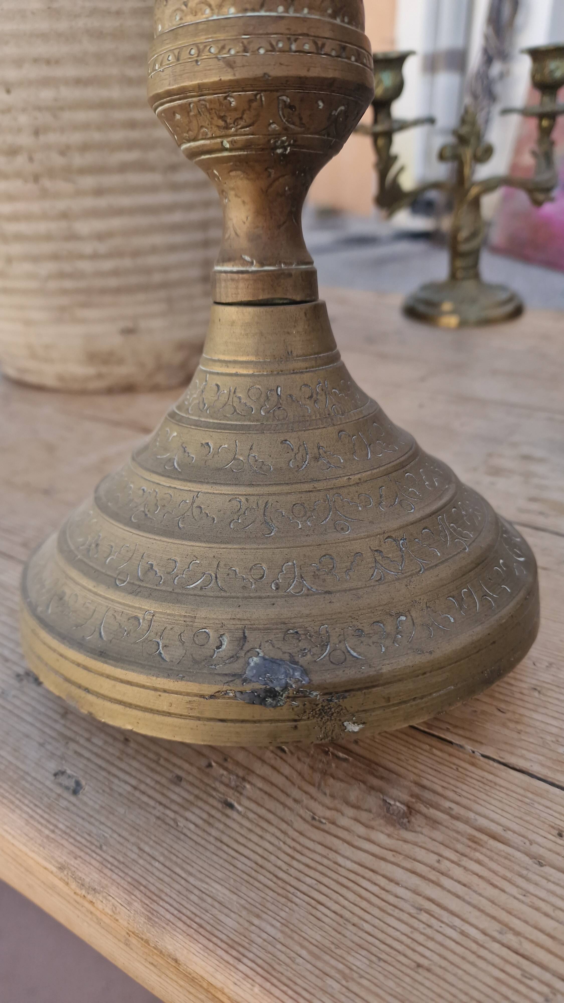 Grand bougeoir en bronze