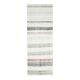 Vintage Turkish hand-knotted wool cotton white kilim runner rug  95x265