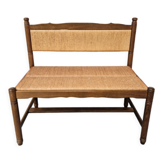 Beech straw bench 1970