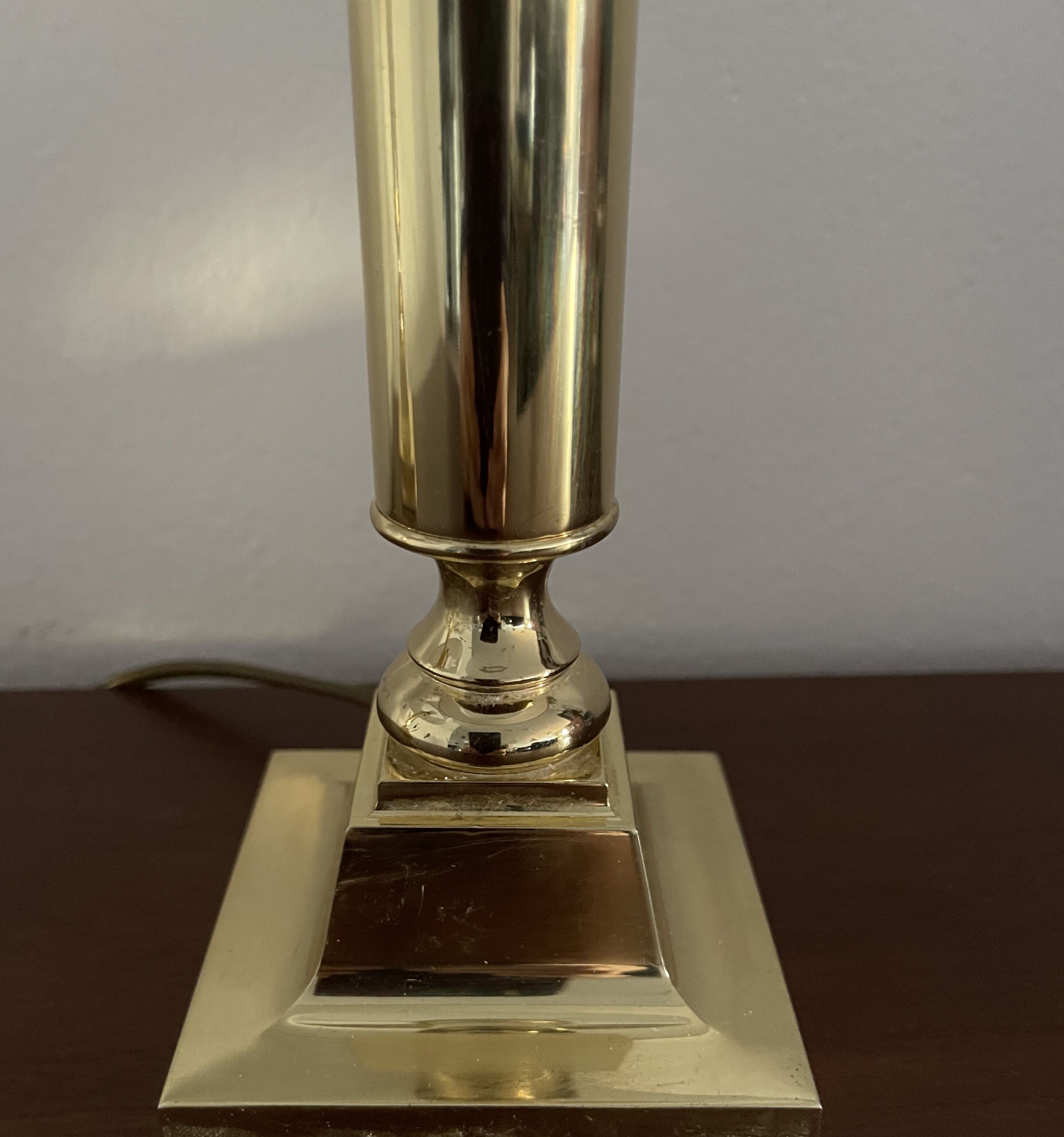 Pair brass lamps Art Deco, Germany 1960