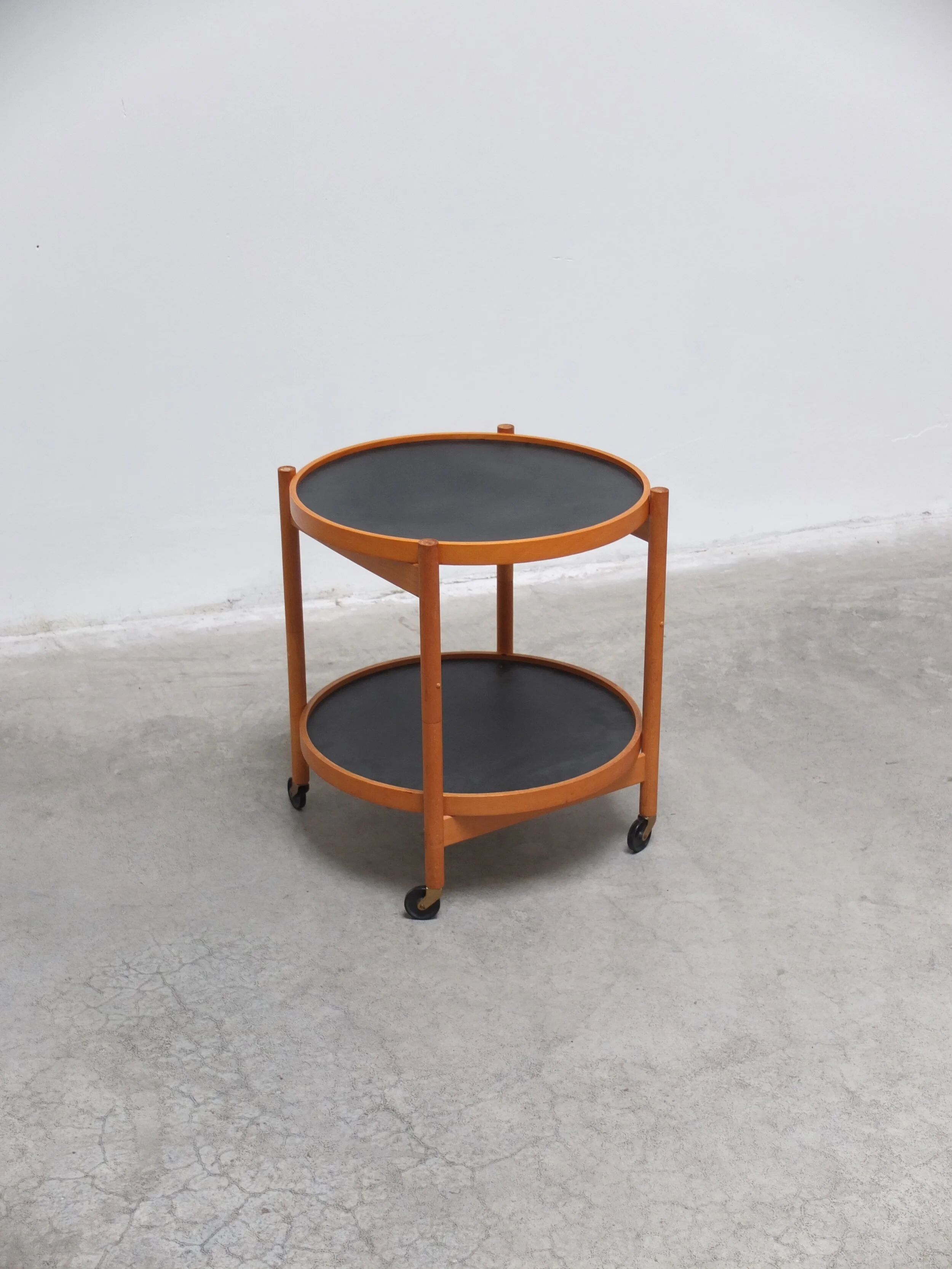 Serving trolley with reversible trays by Hans Bølling for Torben Ørskov, 1960s