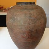Large vase of ovoid shape; in Brown dominated Gres.
