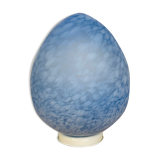 Domec egg lamp, blue speckled glass from Vianne, 70s