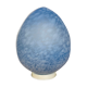 Domec egg lamp, blue speckled glass from Vianne, 70s