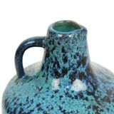 Very Rare Blue Ceramano Incrusta Vase 219 Hans Welling Design Fat Lava