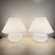 Limburg Glashütte glass table lamp mushroom , 1970’s