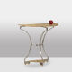 Pair of metal and bronze cast consoles. Contemporary.
