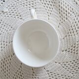 Vintage Salins earthenware chocolate cup - Floral pattern