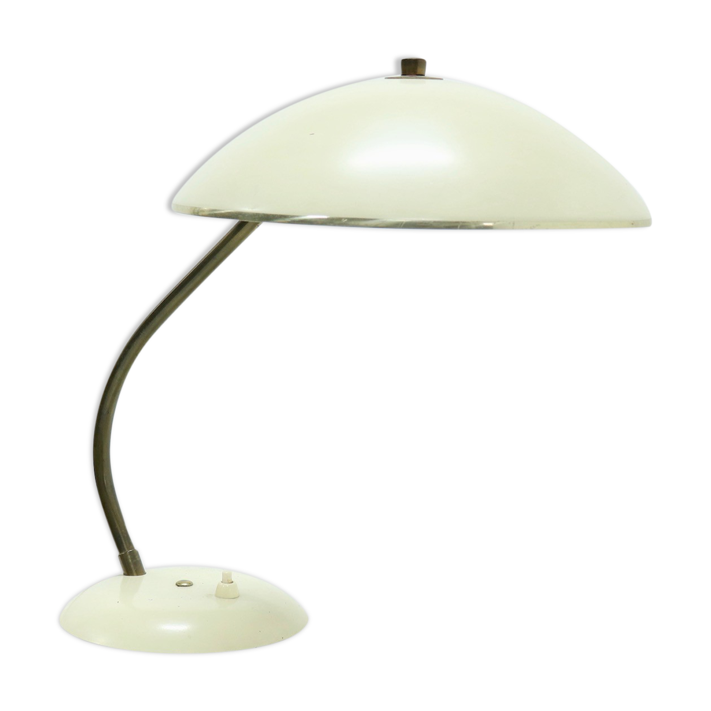 Brass and Steel Desk Lamp by Sis Germany 1950s
