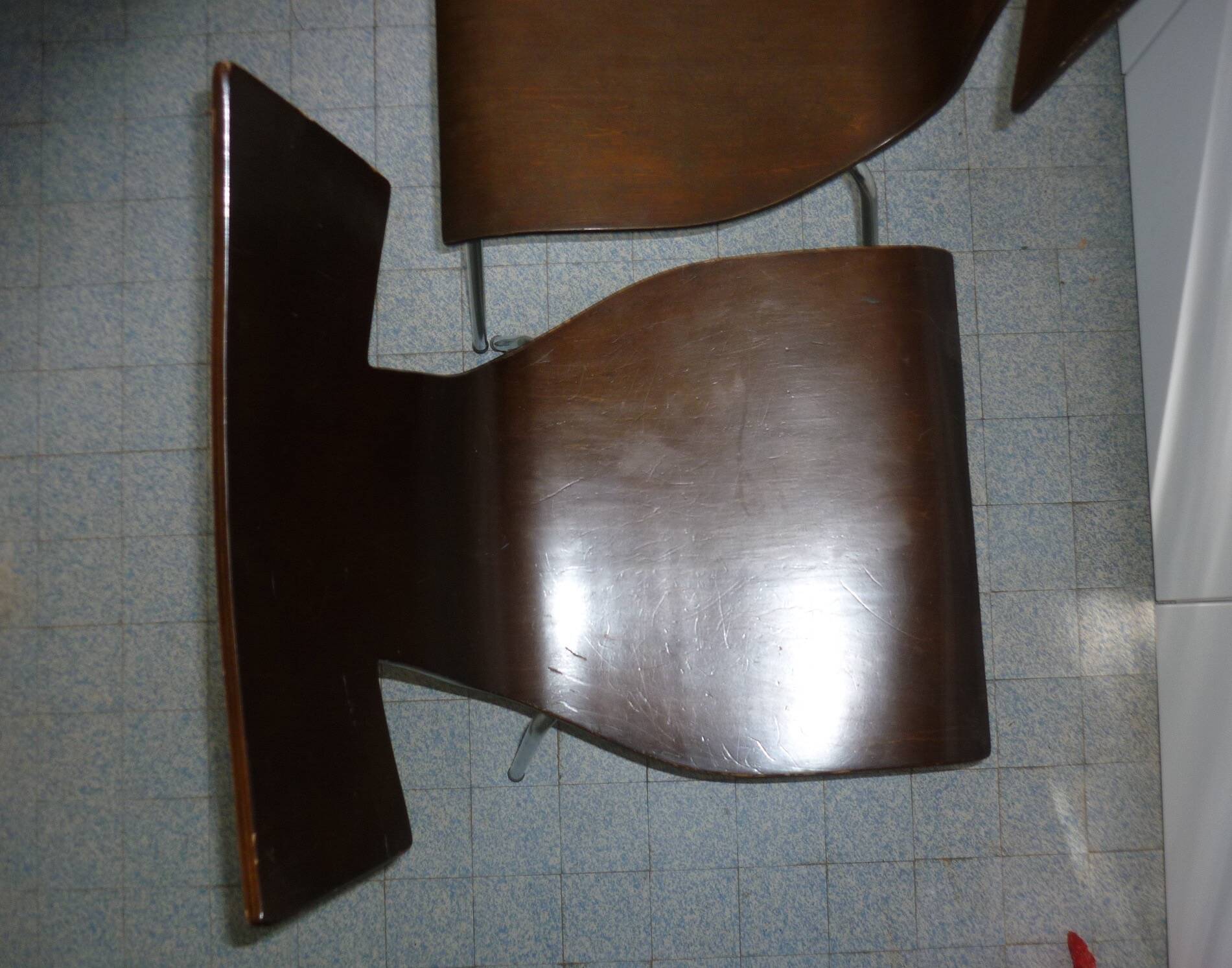 4-2025-6 Paire de chaises vintage