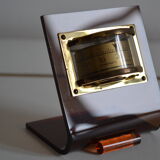 Smoked plexiglass thermometer 70s