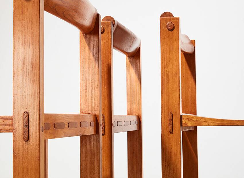 Edvin Helseth (attrib.) Set of 3 Dining Chairs in Pine Norway 1960s