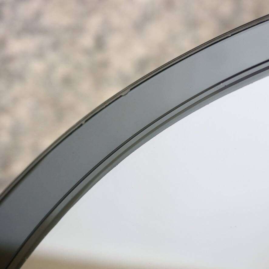 Large oval mirror by Veca, Italy, 1970s