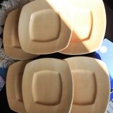 Ceramiche Toscane square plates - yellow