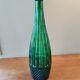 Large vintage Empoli carafe from Italy in green glass.