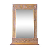 Framed mirror "friezes and ram's head" neoclassical