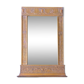 Framed mirror "friezes and ram's head" neoclassical