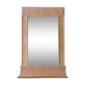 Framed mirror "friezes and ram's head" neoclassical