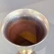 Vintage Falstaff Silver-Plated Wine Glass Goblet, Made in Spain, Ornate Stem Cup