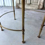 Tripartite coffee table attributed to Maison Baguès.