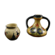 Lot of 2 ceramics Quimper Henriot and HB a vase and a milk pot
