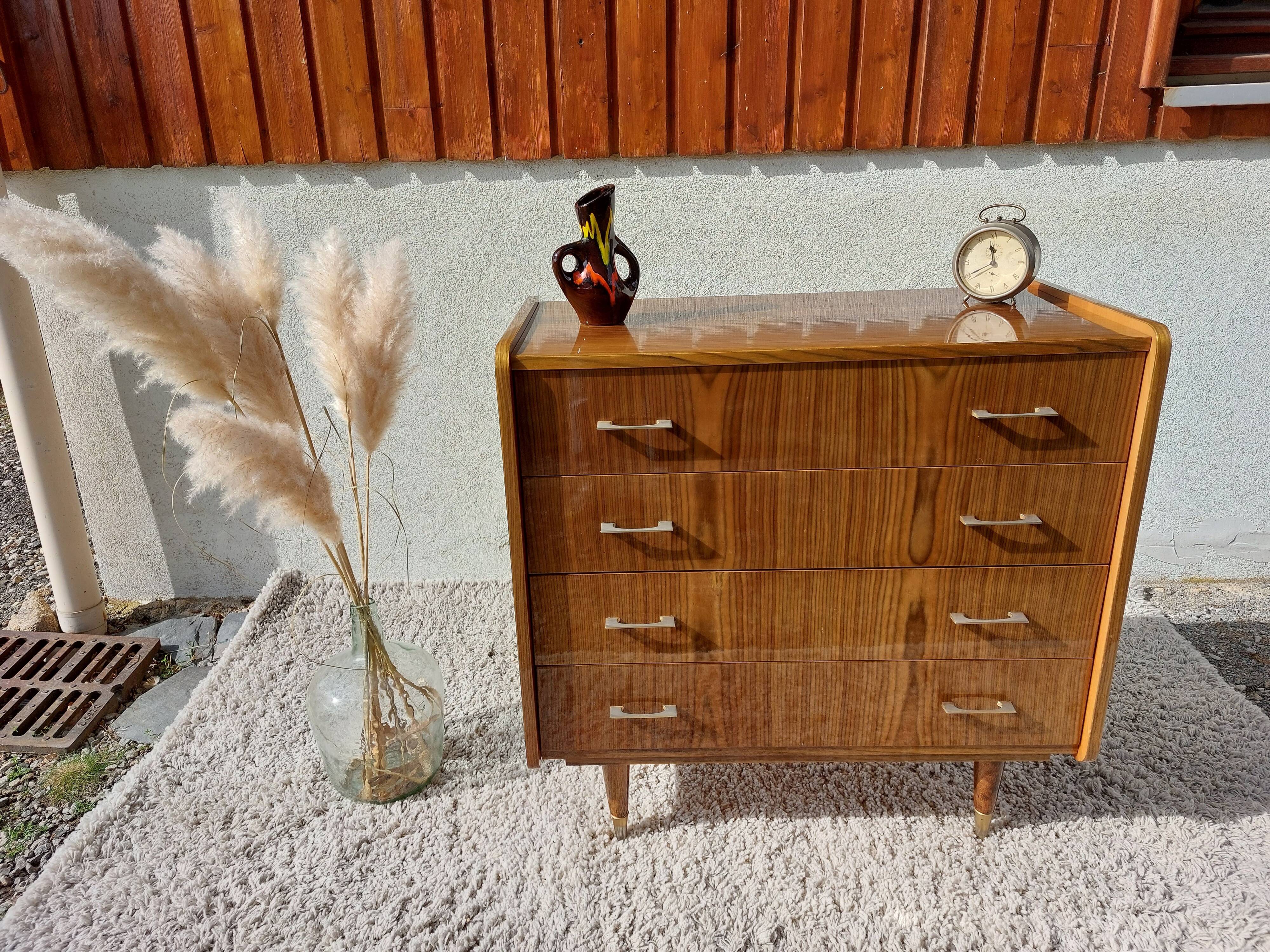 70's chest of drawers spindle legs