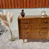 70's chest of drawers spindle legs
