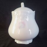 Limoges, Camille Tharaud - Coffee service for 8 people. in Limoges porcelain, “Swan” decor