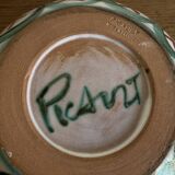 Robert Picault 1960 Vallauris salad bowl signed in full