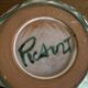 Salad bowl Robert Picault 1960 Vallauris signed in full.